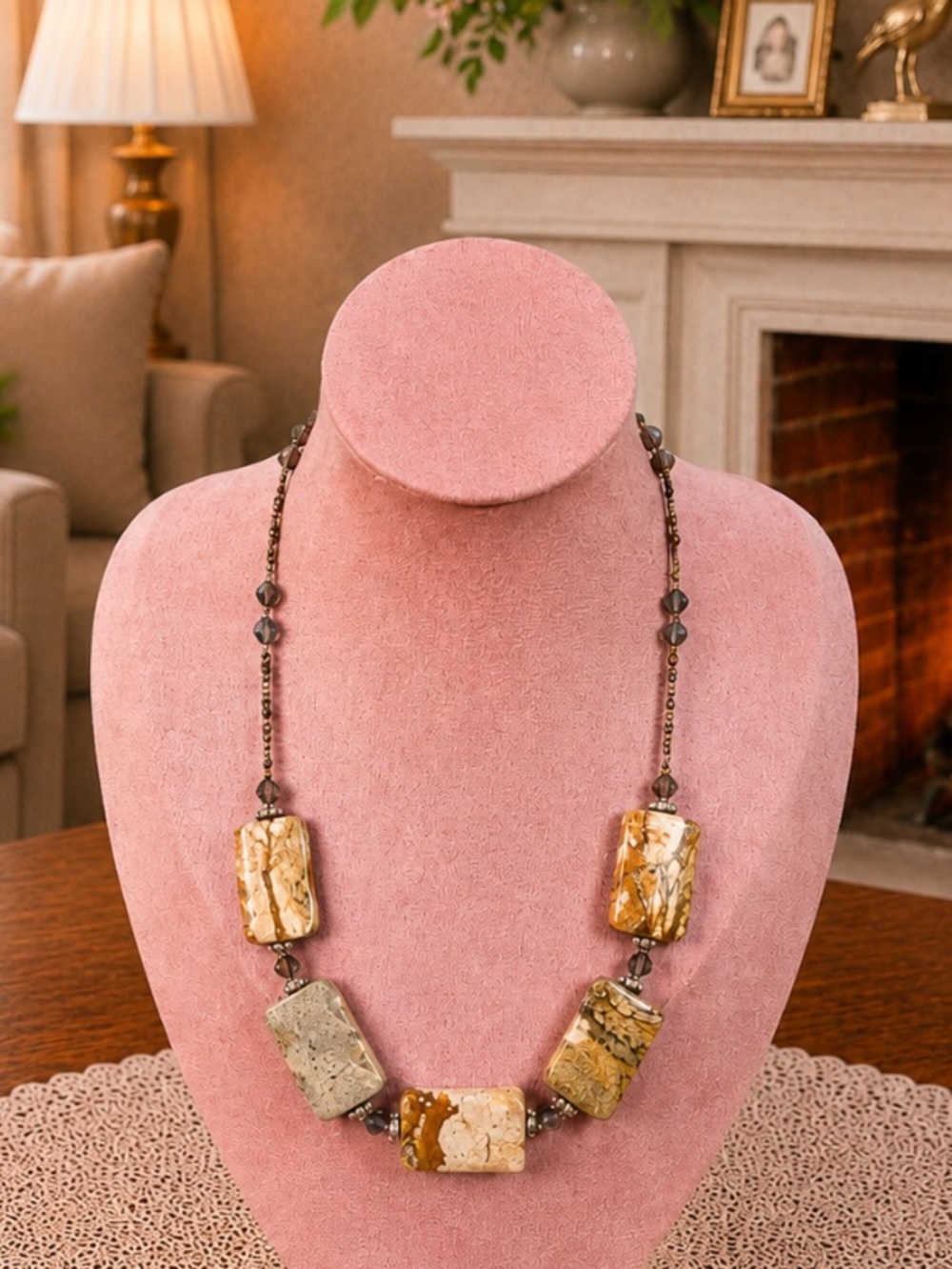Beautiful Picture Jasper Artisan Necklace